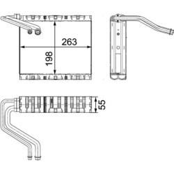 Parownik klimatyzacji MAHLE AE 85 000P
