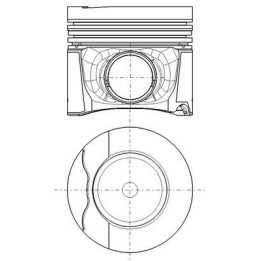 Tłok MAHLE 037 PI 00152 001