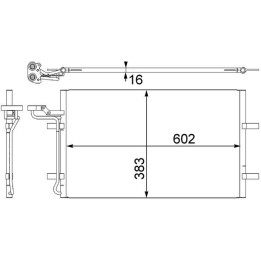 Skraplacz klimatyzacji MAHLE AC 410 001S