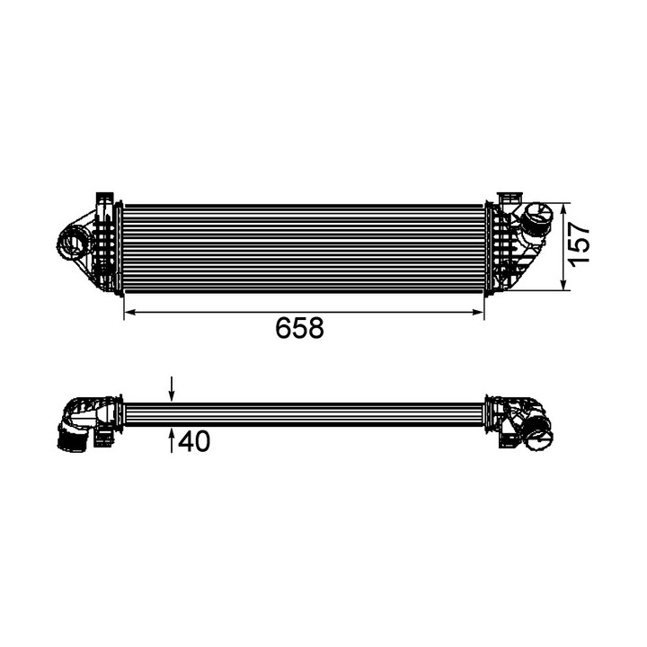 Chłodnica powietrza Intercooler MAHLE CI 198 000P