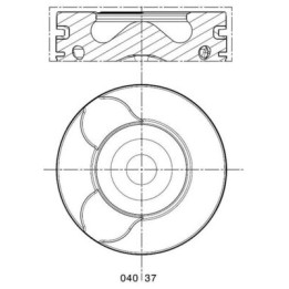 Tłok MAHLE 040 37 00