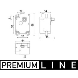 Silnik klap nawiewu MAHLE AA 71 000P