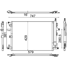 Skraplacz klimatyzacji MAHLE AC 635 000S