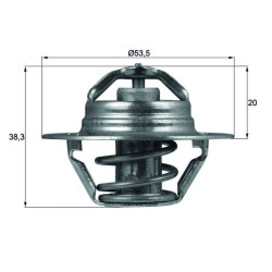 Termostat MAHLE TX 88 88D