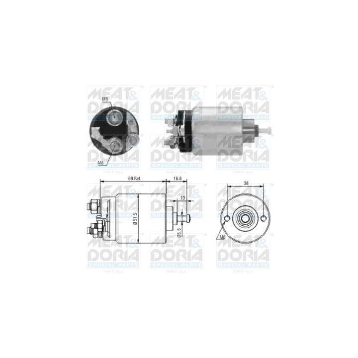 Włącznik elektromagnetyczny, rozrusznik MEAT & DORIA 46104