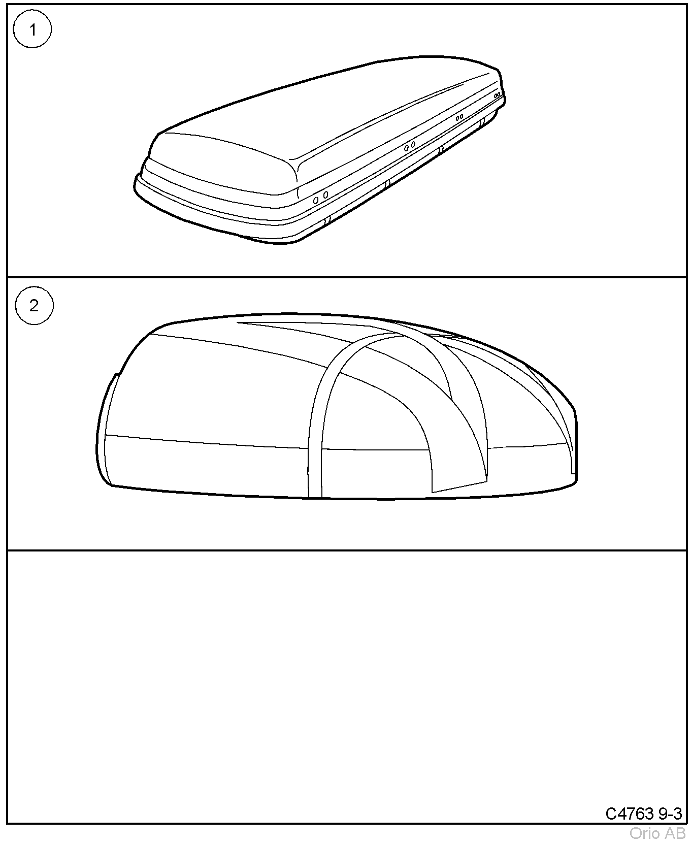 Bagażnik dachowy (Od 2003, 4D, 5D)