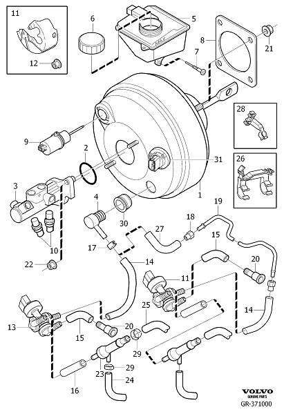 master cylinder, 5CYL, AUTO.TRANS