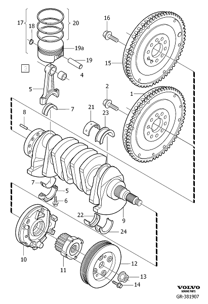 crank mechanism, D5244T/T2, D5244TX